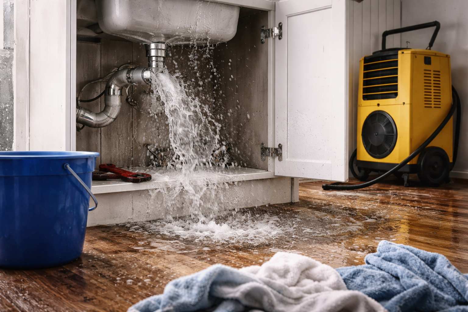 Dringender Wasserschaden in Wohnraum – sofort reagieren und direkt melden